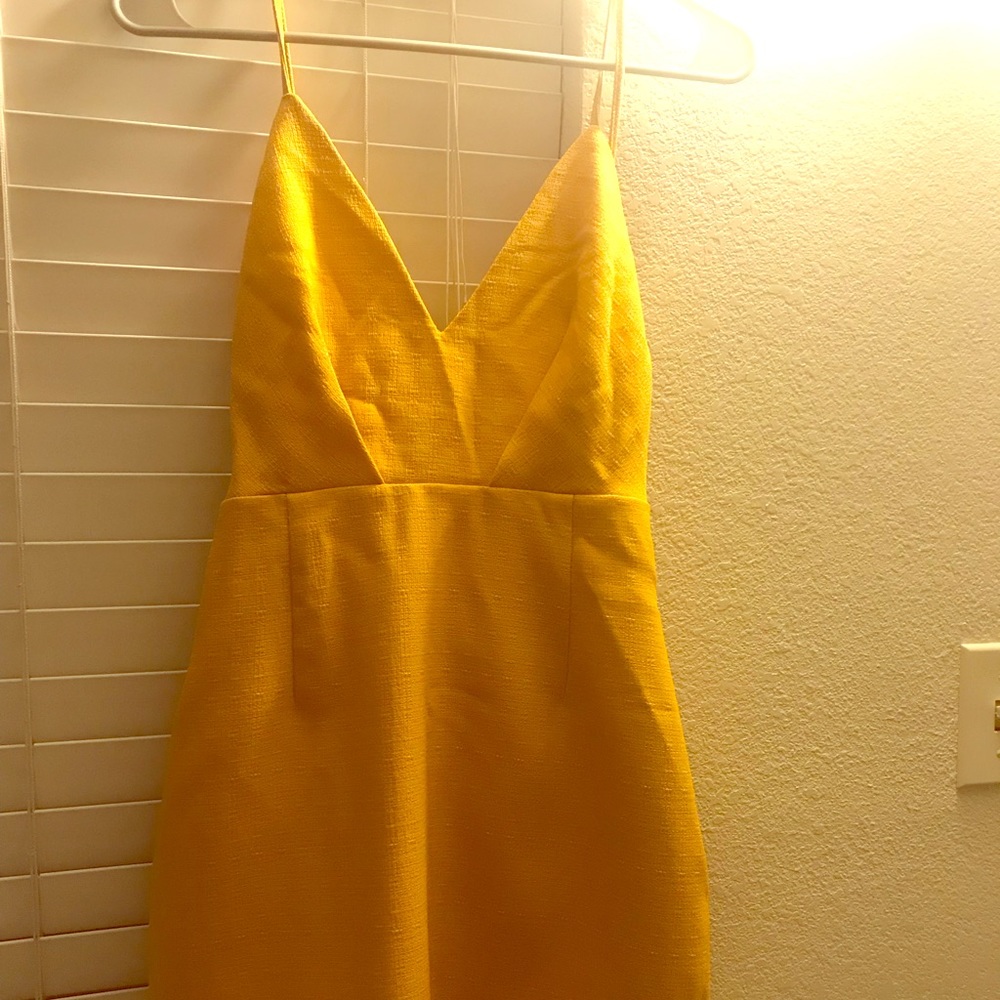 Mustard mini dress - New without tags.